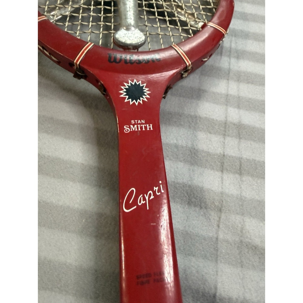 Vintage Wilson Stan Smith Capri Tennis Racket EUC With Dunhill Press RARE HTF - Picture 8 of 16